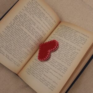 სანიშნი, წითელი გული - "Maqmani Wood • მაქმანი ვუდი"