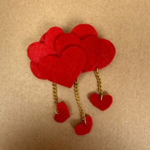 გულსაბნევი, წითელი გულები - "Maqmani Wood • მაქმანი ვუდი"