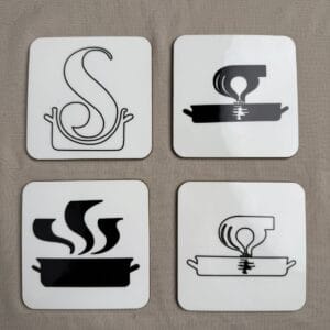 ჭიქის დასადების ნაკრები - "არტ სართული • ARTSARTULI"