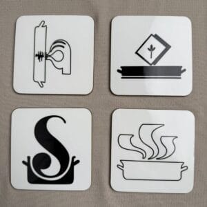 ჭიქის დასადების ნაკრები - "არტ სართული • ARTSARTULI"