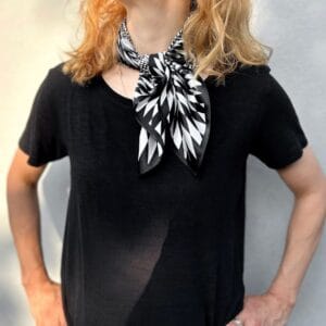 შარფი, შავ-თეთრი (პატარა) - "Saini • საინი"