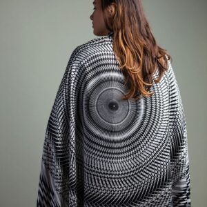 შარფი, შავ-თეთრი (დიდი) - "Saini • საინი"