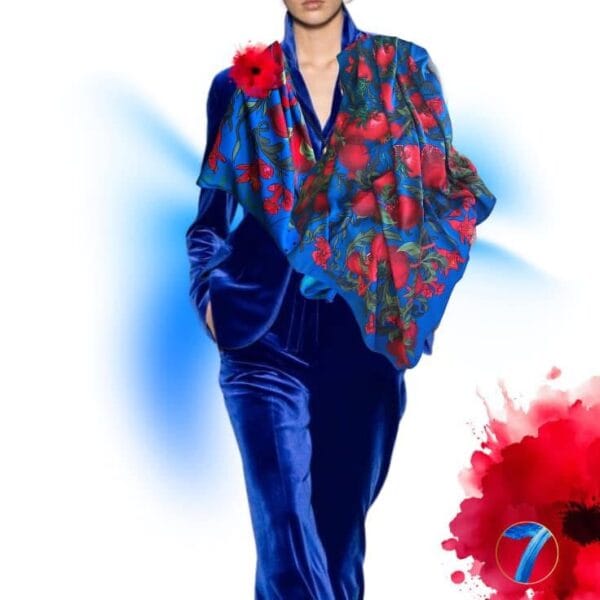 შარფი ბროწეულებით - "Seven • სევენი"