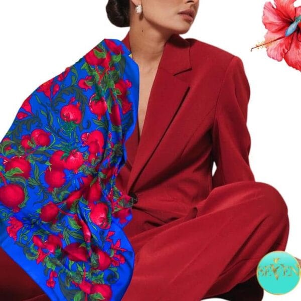 შარფი ბროწეულებით - "Seven • სევენი"