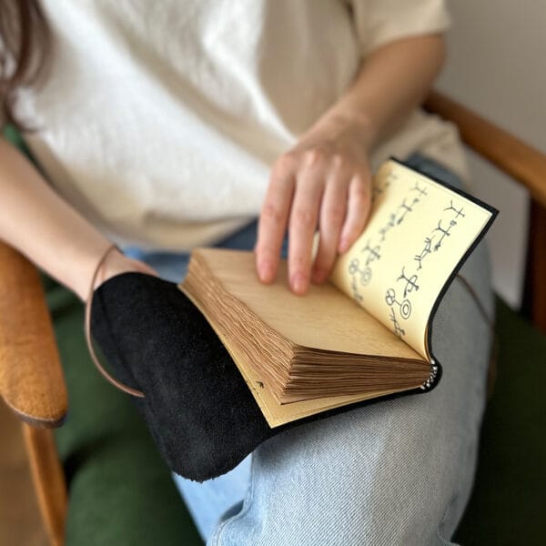 წიგნაკი ტყავის ყდითა და პიქტოგრამებით - "Tsignako • წიგნაკო"