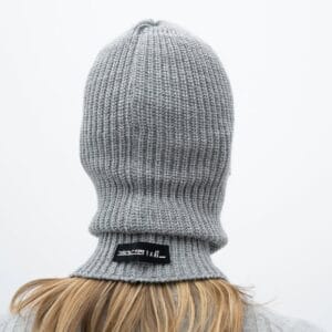 შლემი/ბალაკლავა, ნაცრისფერი - "ანაბეჭდი • anabechdi"