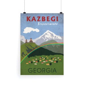 პოსტერი "ყაზბეგი" - "ჯეო პოსტერი • Geo Poster"