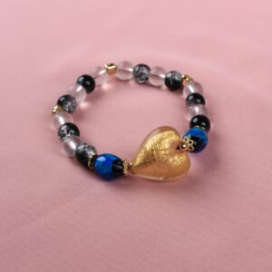 სამაჯური, ლურჯი ყვითელში - "FARFALLA DE VETRO"