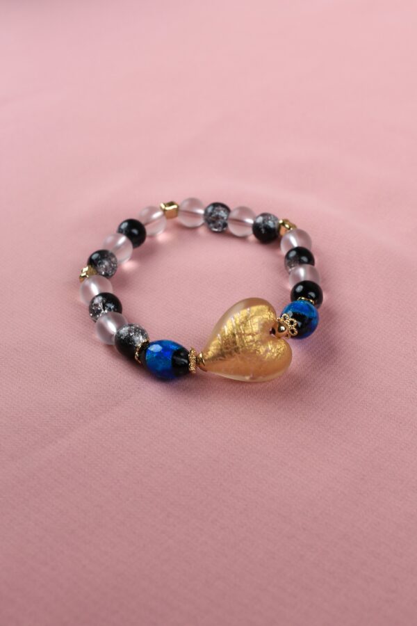 სამაჯური, ლურჯი ყვითელში - "FARFALLA DE VETRO"