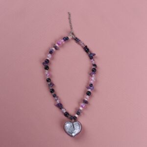 ყელსაბამი, იისფერი - "FARFALLA DE VETRO"