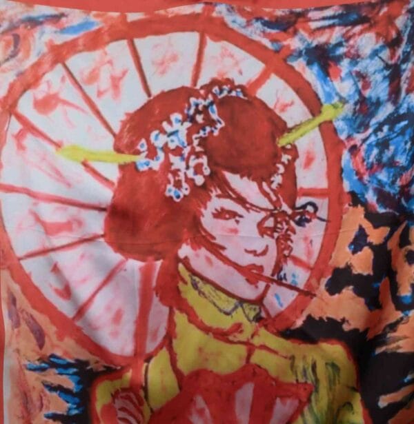 შარფი, ქოლგიანი ქალი - "გამა • GAMA"