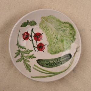 კერამიკის სასალათე ჯამი, იტალიური გემოები - "Nari Ceramics • ნარი კერამიქს"