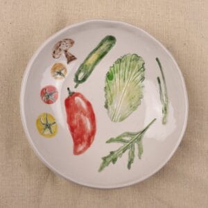 კერამიკის სასალათე ჯამი, ხმელთაშუა ზღვის გემოები - "Nari Ceramics • ნარი კერამიქს"