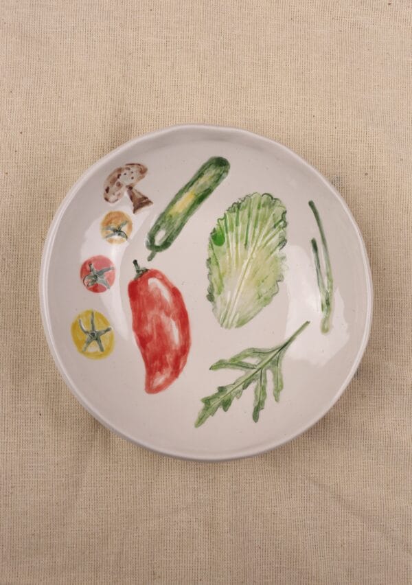 კერამიკის სასალათე ჯამი, ხმელთაშუა ზღვის გემოები - "Nari Ceramics • ნარი კერამიქს"