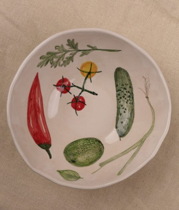 კერამიკის სასალათე, იტალიური გემოები - "Nari Ceramics • ნარი კერამიქს"