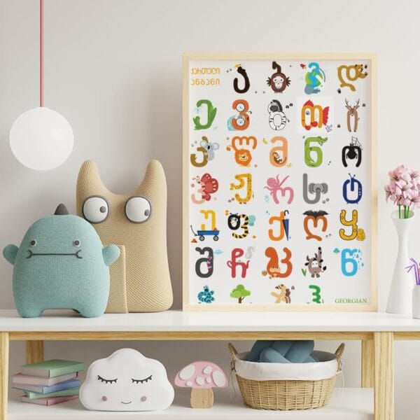 პოსტერი, ქართული ანბანი - "ჯეო პოსტერი • Geo Poster"