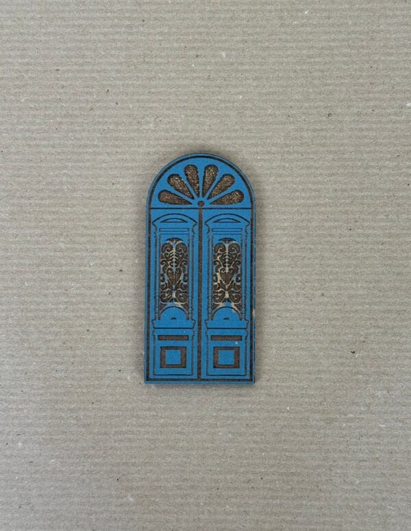 მინიატურული მაგნიტი, კარი (ცისფერი) - "ლამპინო • Lampino"