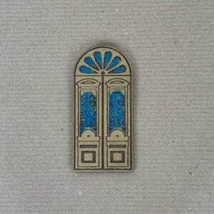 მინიატურული მაგნიტი, კარი (ყვითელი) - "ლამპინო • Lampino"