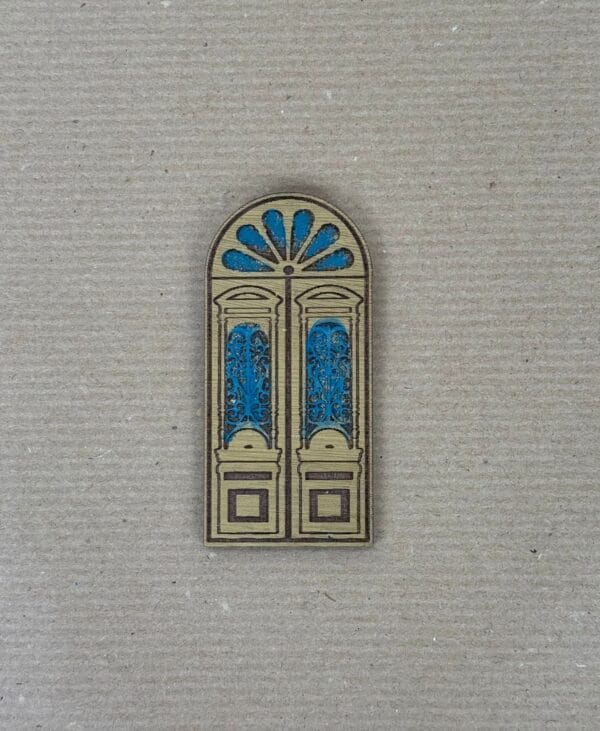 მინიატურული მაგნიტი, კარი (ყვითელი) - "ლამპინო • Lampino"