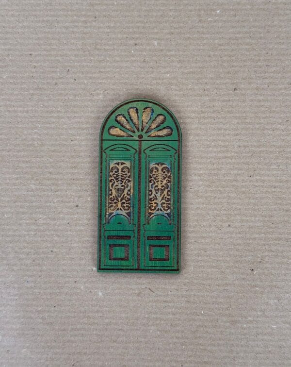 მინიატურული მაგნიტი, კარი (მწვანე) - "ლამპინო • Lampino"