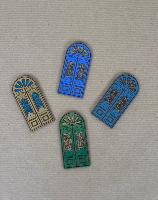 მინიატურული მაგნიტი, კარი (ყვითელი) - "ლამპინო • Lampino"