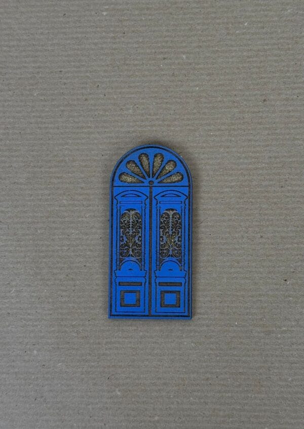 მინიატურული მაგნიტი, კარი (ლურჯი) - "ლამპინო • Lampino"