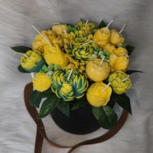 ყვითელი თაიგული - "Soul Flame • ხელნაკეთი არომატული სანთლები"