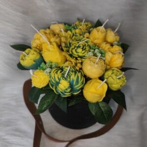 ყვითელი თაიგული - "Soul Flame • ხელნაკეთი არომატული სანთლები"