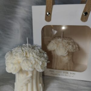 პიონების შეკრული თაიგული - "Soul Flame • ხელნაკეთი არომატული სანთლები"