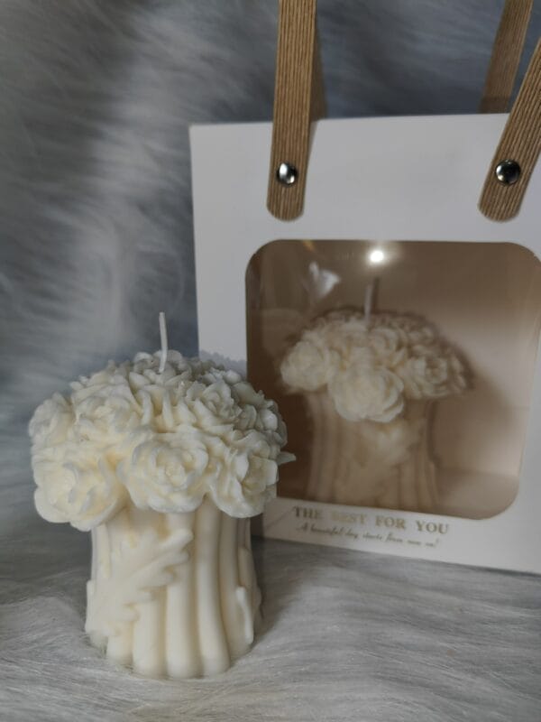 პიონების შეკრული თაიგული - "Soul Flame • ხელნაკეთი არომატული სანთლები"