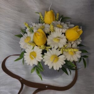 გვირილების თაიგული - "Soul Flame • ხელნაკეთი არომატული სანთლები"