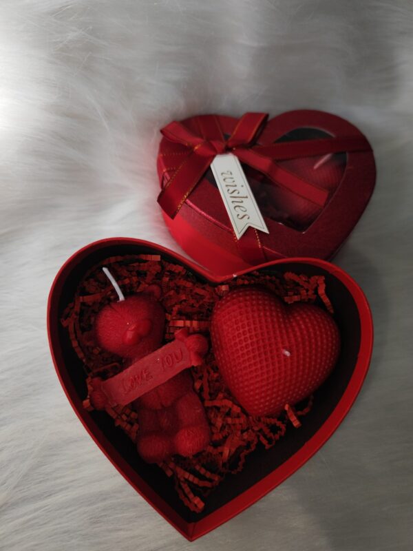 პატარა გულის ბოქსი - "Soul Flame • ხელნაკეთი არომატული სანთლები"