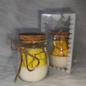 ყვითელი გულები ქილაში - "Soul Flame • ხელნაკეთი არომატული სანთლები"