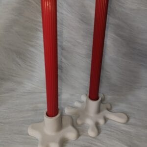 წითელი სანთლები სასანთლით - "Soul Flame • ხელნაკეთი არომატული სანთლები"