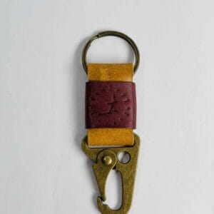 საკიდი, შინდისფერი - "Fofies Leather • ფოფი"