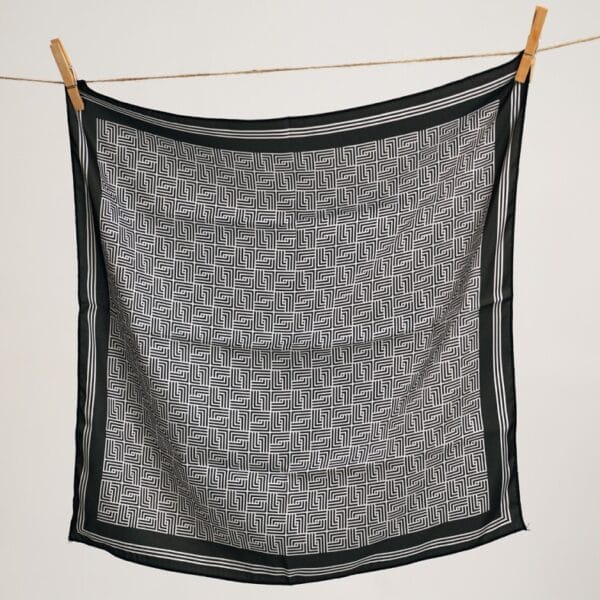 მამაკაცის შარფი, "ლაშარი" (შავი) - "დარი • Dari"