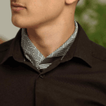 მამაკაცის შარფი, "ლაშარი" (შავი) - "დარი • Dari"