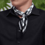 მამაკაცის შარფი, "მარტვილი" (შავი) - "დარი • Dari"