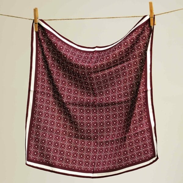 მამაკაცის შარფი, "მთავრული" (ბორდოსფერი) - "დარი • Dari"