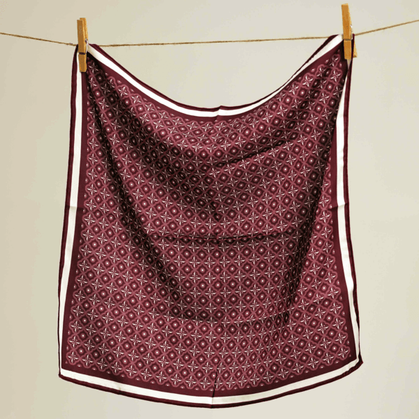 მამაკაცის შარფი, "მთავრული" (ბორდოსფერი) - "დარი • Dari"