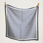 მამაკაცის შარფი, "მთავრული" (თეთრი) - "დარი • Dari"