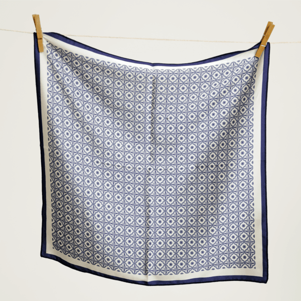 მამაკაცის შარფი, "მთავრული" (თეთრი) - "დარი • Dari"