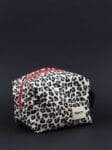კოსმეტიკის ჩანთა ლეოპარდის პრინტით, პატარა - "Beachy • ბიჩი"