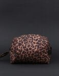 კოსმეტიკის ჩანთა ლეოპარდის პრინტით, პატარა - "Beachy • ბიჩი"