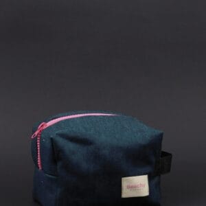 ჯინსის კოსმეტიკის ჩანთა, პატარა - "Beachy • ბიჩი"