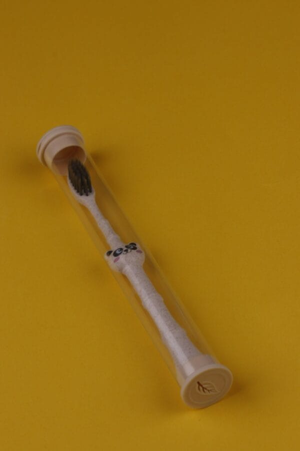 საბავშვო კბილის ჯაგრისი, ნაცრისფერი - "ბამბუკა • Bambuka"