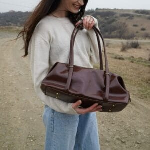 ჩანთა "Aura", ყავისფერი - "ანიმა • Anima"