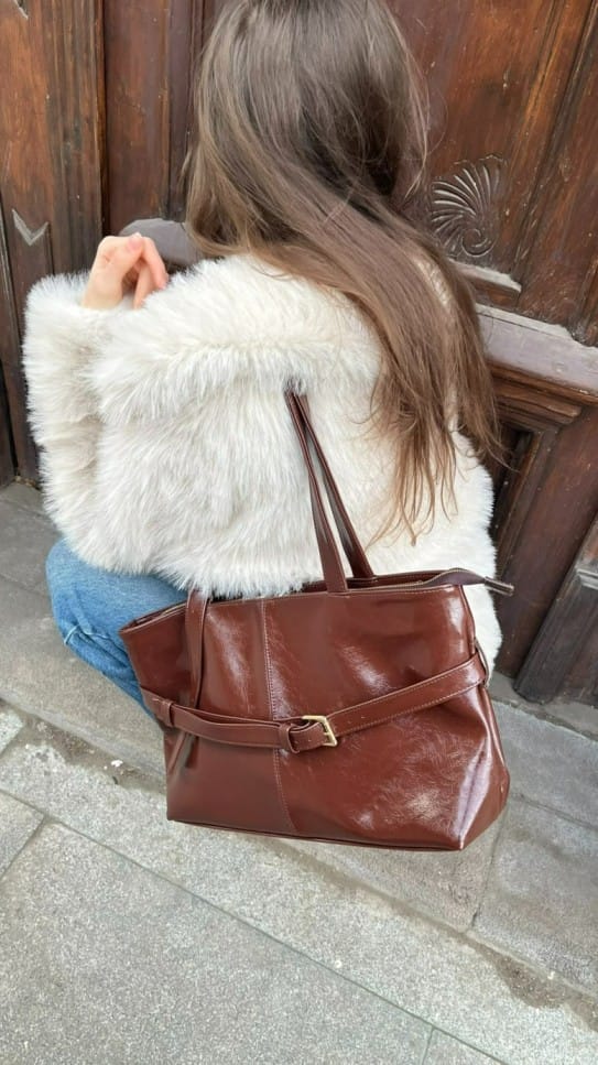 ჩანთა "KINI", ყავისფერი - "ანიმა • Anima"