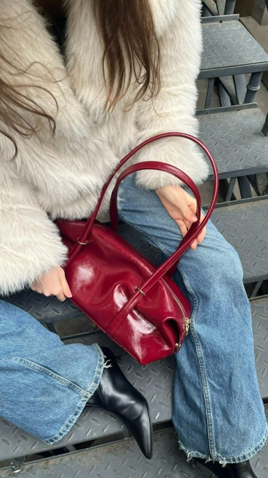 ჩანთა "Aura", ბორდოსფერი - "ანიმა • Anima"