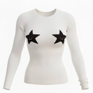 მაისური ვარსკვლავით, თეთრი - "კიარა • kiara